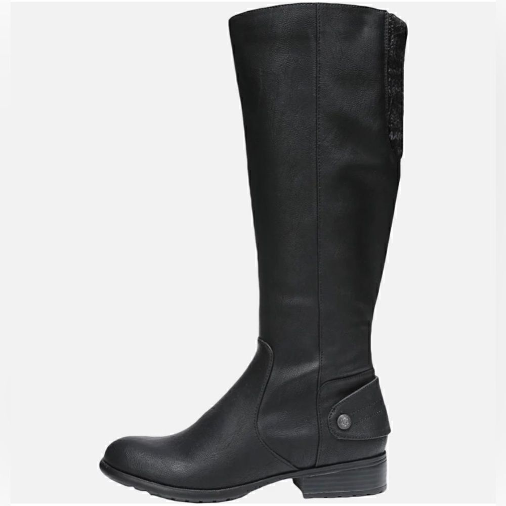 LifeStride Xandy Black Wide Calf Riding Boots Size 7 NEW